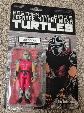 Shredder TMNT Ninja Turtles Eastman Laird Super 7 ReAction Figure